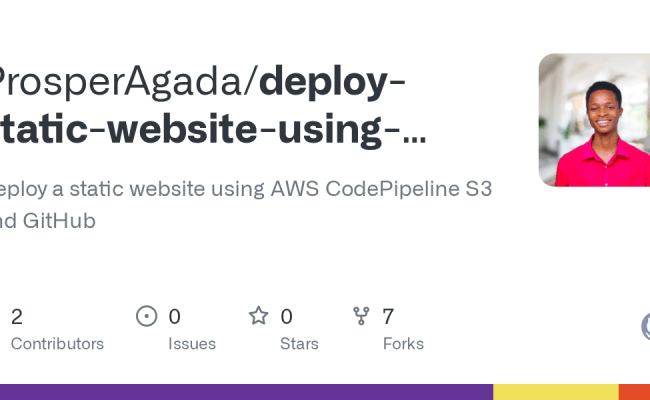 GitHub - ProsperAgada/deploy-static-website-using-AWS-Code-Pipeline-S3 ...