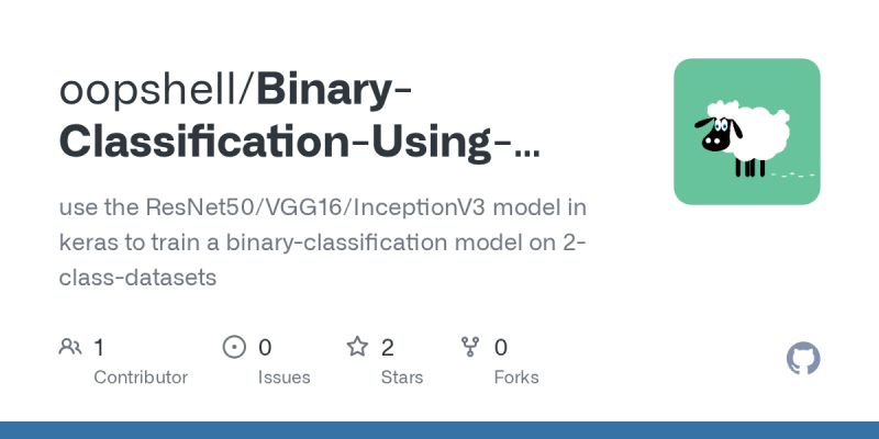 Binary Image Classification Using Inceptionv3 - Minimal Illustrations - Premium Ultra HD Collection