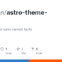 GitHub - Zhanglun/astro-theme-facile: A Blog Theme For Astro Named Facile