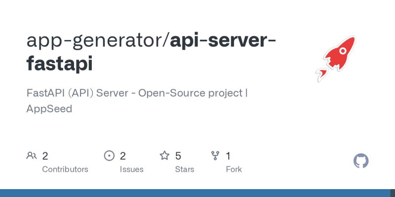 GitHub - app-generator/api-server-fastapi: FastAPI (API) Server - Open ...
