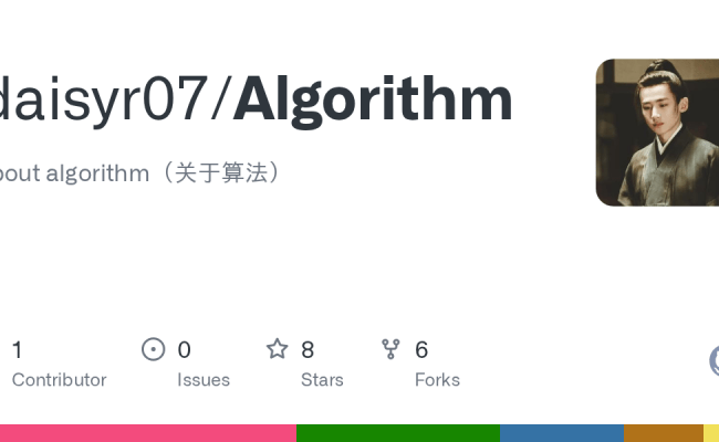 GitHub - Daisyr07/Algorithm: About Algorithm（关于算法）