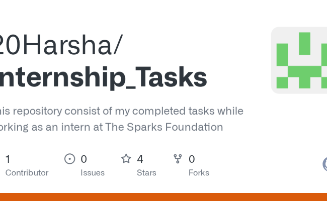 GitHub - 20Harsha/Internship_Tasks: This Repository Consist Of My ...