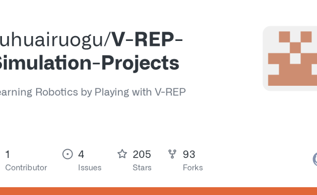 GitHub - Xuhuairuogu/V-REP-Simulation-Projects: Learning Robotics By Playing With V-REP