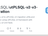 Github Utplsql Utplsql V2 V3 Migration Utplsql V2 To Utplsql V3