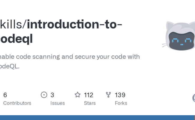 GitHub - Skills/introduction-to-codeql: Enable Code Scanning And Secure ...