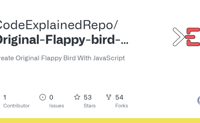 GitHub - CodeExplainedRepo/Original-Flappy-bird-JavaScript: Create ...