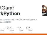 Github Justgara Forkpython Ejercicio Sobre Listas Y Ciclos Python