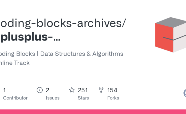 GitHub - Coding-blocks-archives/cplusplus-datastructures-algorithms ...