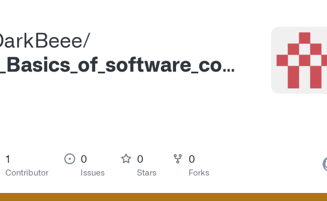 GitHub - DarkBeee/1_Basics_of_software_code_development