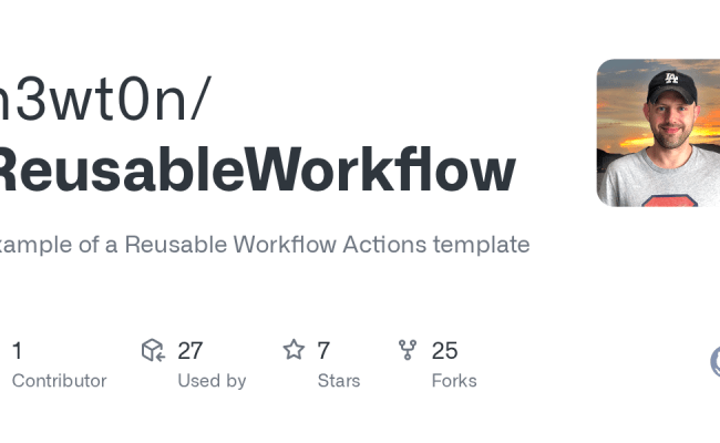 GitHub - N3wt0n/ReusableWorkflow: Example Of A Reusable Workflow ...
