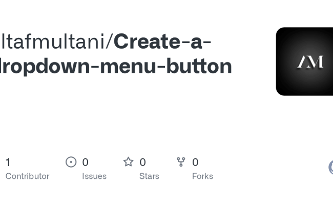 GitHub - Altafmultani/Create-a-dropdown-menu-button