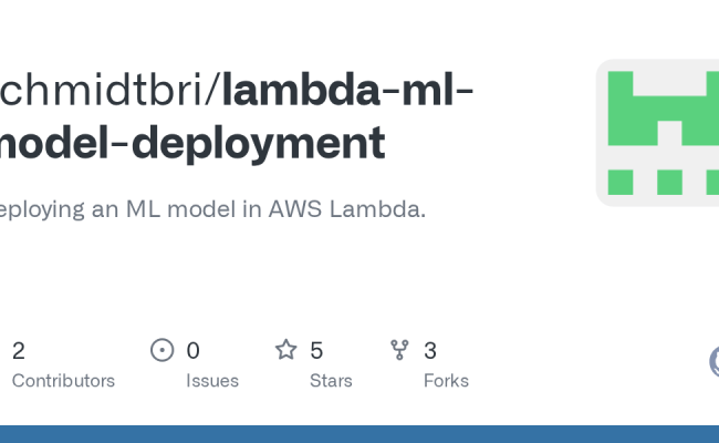 GitHub - Schmidtbri/lambda-ml-model-deployment: Deploying An ML Model ...