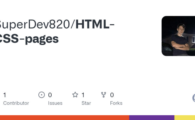 GitHub - SuperDev820/HTML-CSS-pages