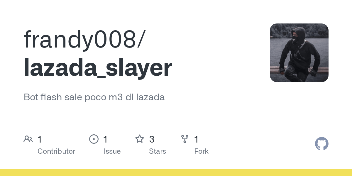 GitHub - frandy008/lazada_slayer: Bot flash sale poco m3 di lazada