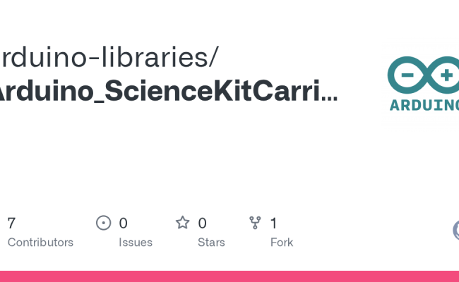 GitHub - Arduino-libraries/Arduino_ScienceKitCarrier