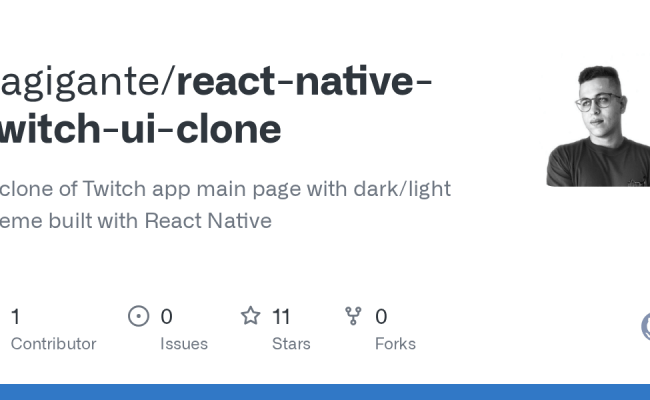 GitHub - Gagigante/react-native-twitch-ui-clone: A Clone Of Twitch App ...
