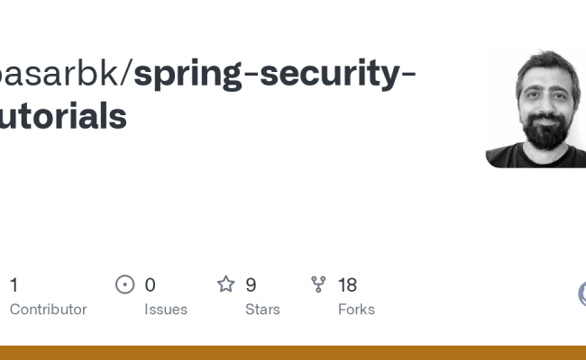 GitHub - Basarbk/spring-security-tutorials