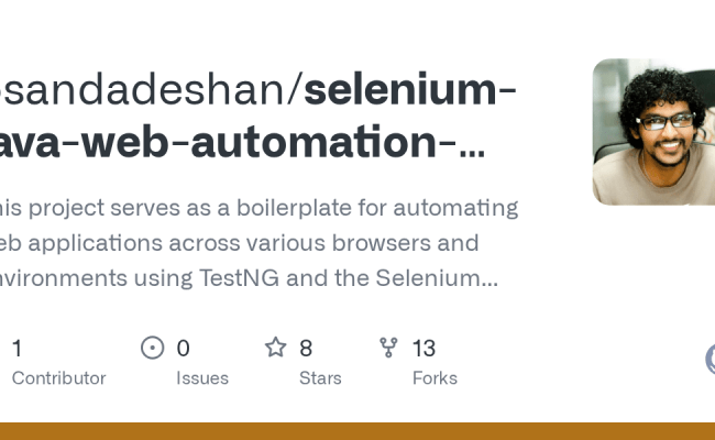 GitHub - Osandadeshan/selenium-java-web-automation-demo: This Project ...