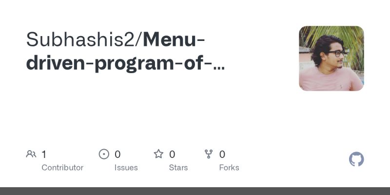 Github Mainul8 Menu Driven Program Menu Driven Program Based On Sequential Searching Binnary - Best Gradient Arts in Full HD