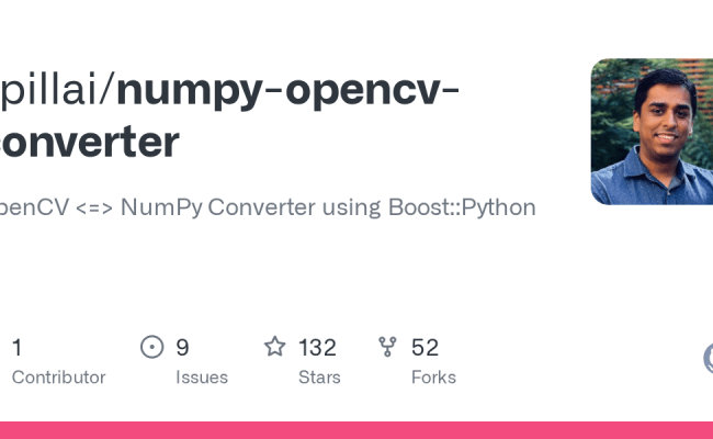 GitHub - Spillai/numpy-opencv-converter: OpenCV NumPy Converter Using Boost::Python