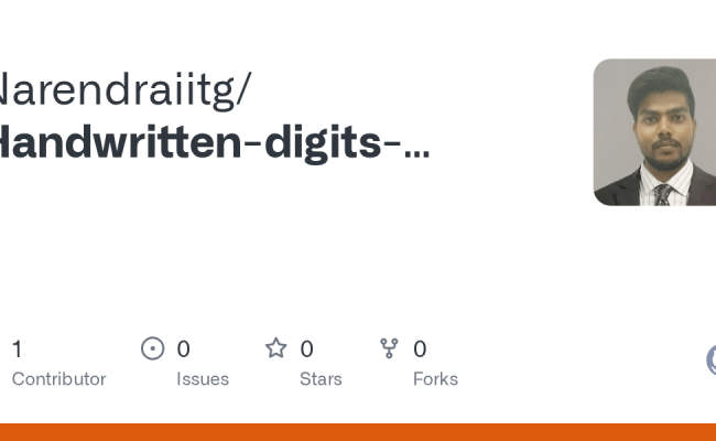 GitHub - Narendraiitg/Handwritten-digits-classification-using-neural-network