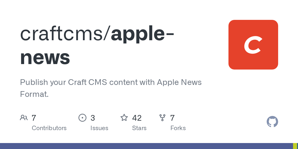 Look no further for the best ever apple crisp recipe. Github Craftcms Apple News Publish Your Craft Cms Content With Apple News Format