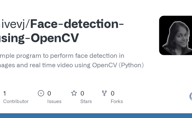 GitHub - Nivevj/Face-detection-using-OpenCV: Simple Program To Perform Face Detection In Images ...