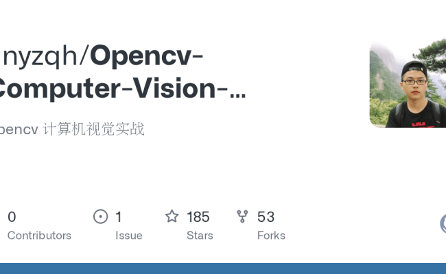 GitHub - Tinyzqh/Opencv-Computer-Vision-Practice-Python-: Opencv 计算机视觉实战