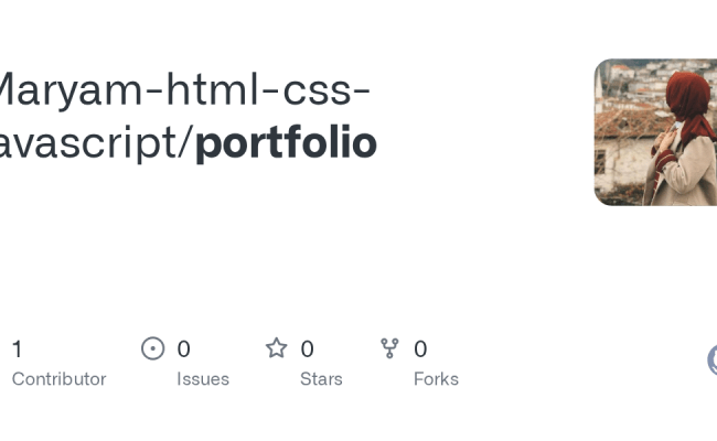 GitHub - Maryam-html-css-javascript/portfolio