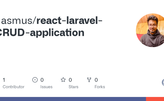 GitHub - Nasmus/react-laravel-CRUD-application