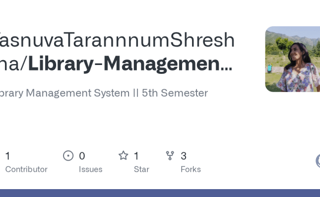 GitHub - TasnuvaTarannnumShreshtha/Library-Management-System: Library ...