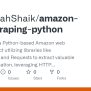 GitHub - MunazzahShaik/amazon-web-scraping-python: Implemented A Python ...
