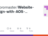 Github Iampromaster Website Design With Aos Animation Using Html Css