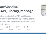 Issues Shivamvadalia Fastapi Library Management System Github