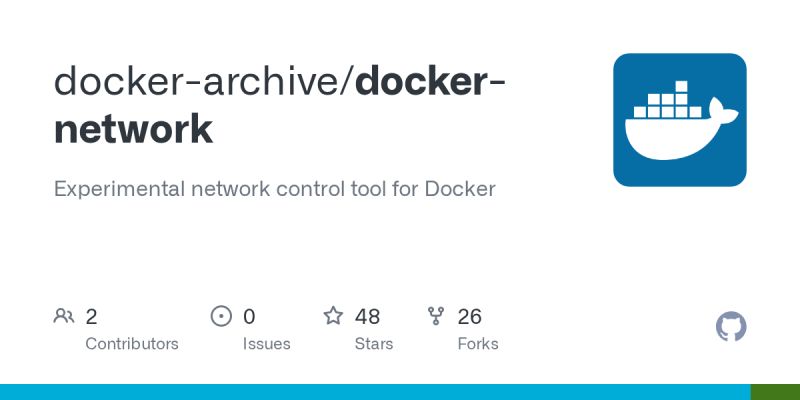 GitHub - docker-archive/docker-network: Experimental network control ...