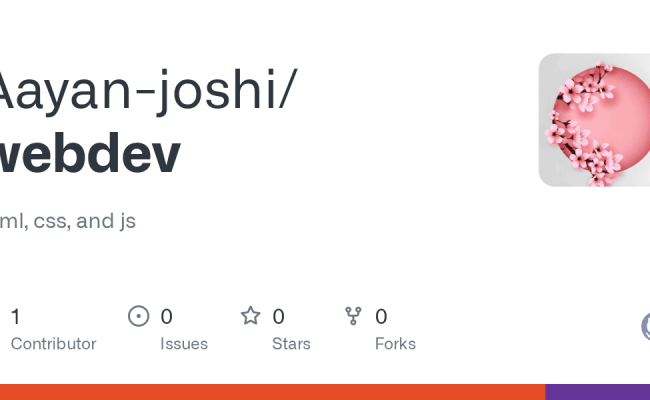 GitHub - Aayan-joshi/webdev: Html, Css, And Js
