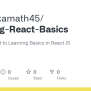 GitHub - Akshaykamath45/Learning-React-Basics: Getting Started To ...