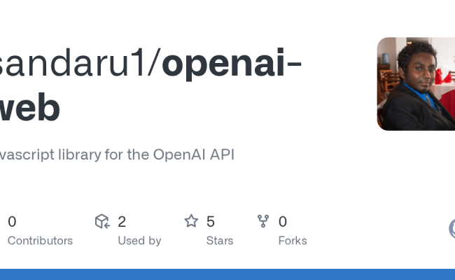 GitHub - Sandaru1/openai-web: Javascript Library For The OpenAI API