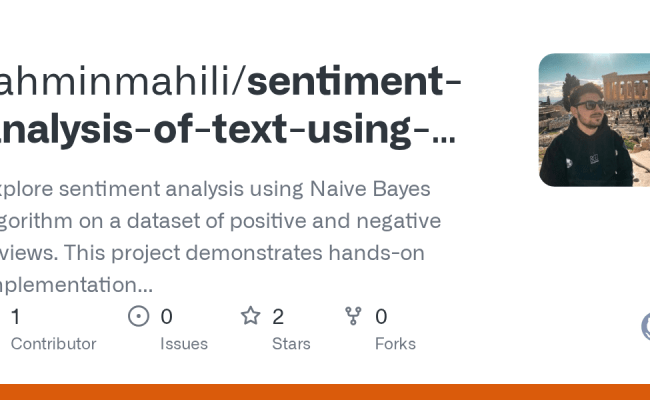 GitHub - Fahminmahili/sentiment-analysis-of-text-using-naive-bayes: Explore Sentiment Analysis ...