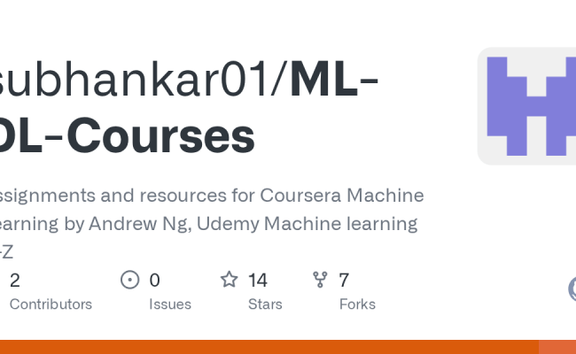GitHub - Subhankar01/ML-DL-Courses: Assignments And Resources For ...
