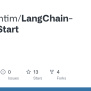 GitHub - Techwithtim/LangChain-Quick-Start
