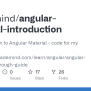 GitHub - Academind/angular-material-introduction: An Introduction To ...