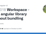 Workspace Use Angular Library Without Bundling Issue 19018