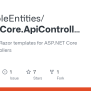 GitHub - TrackableEntities/AspNetCore.ApiControllers.Templates: Customizable Razor Templates For ...