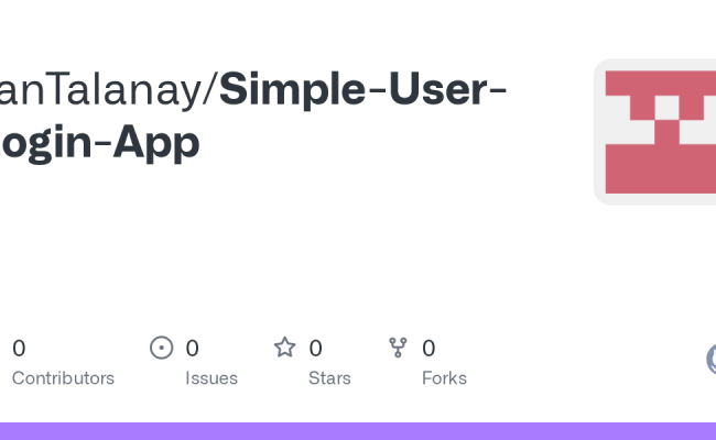 GitHub - JanTalanay/Simple-User-Login-App