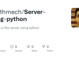 Github Harithmech Server Using Python Created A Http Server Using Python