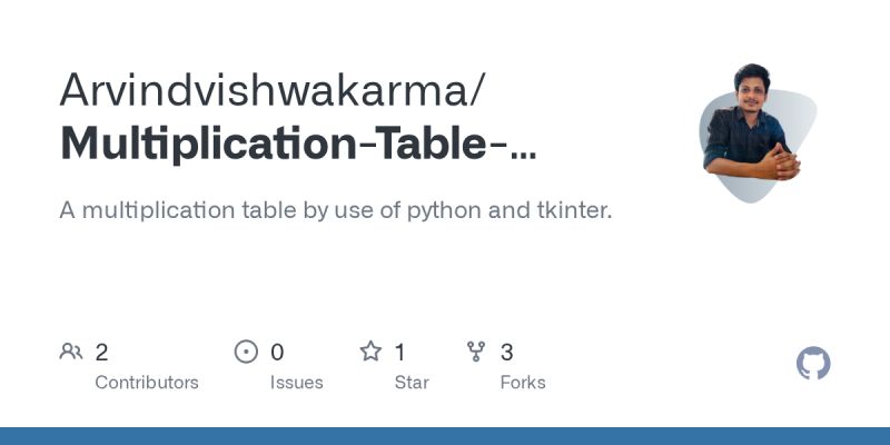 Github Julianadev Multiplication Table Multitool Python Program That Allows You To Calculate - Desktop Sunset Pictures for Desktop