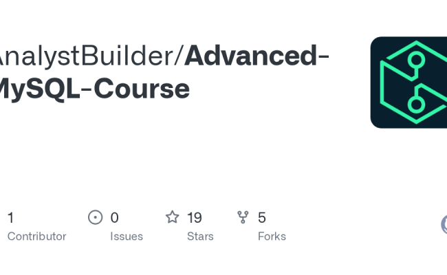 Advanced-MySQL-Course/1. Create Database.sql At Main · AnalystBuilder ...