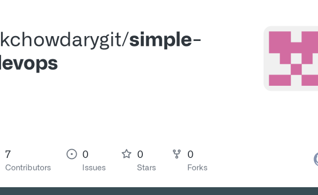 GitHub - Skchowdarygit/simple-devops