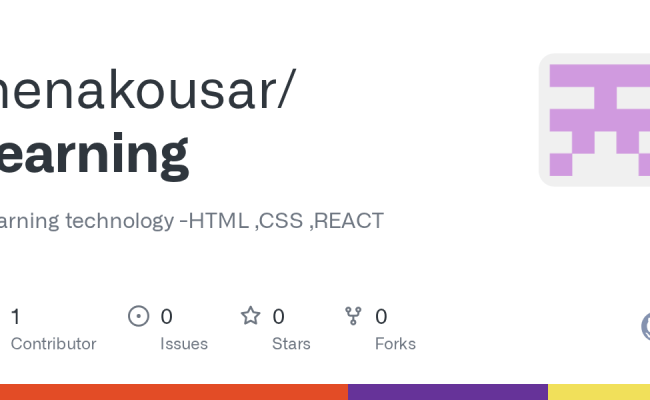 GitHub - Henakousar/learning: Learning Technology -HTML ,CSS ,REACT